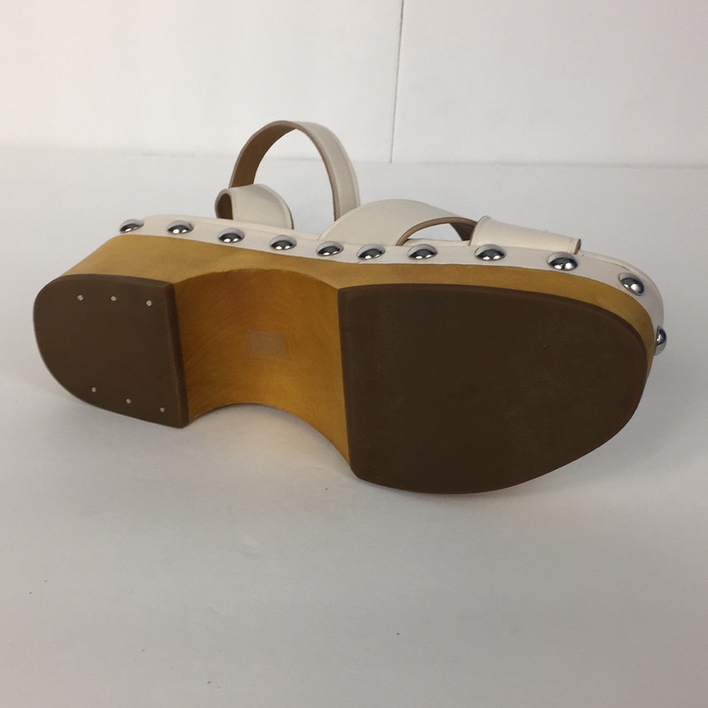 New Coach Astor Studded Block Wood Sandals - Picture 8 of 8